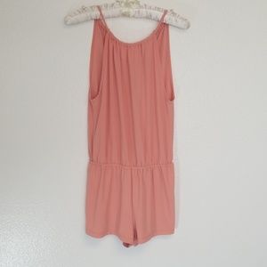 Sweet Rain Romper Size Small Peach Shorts Suit